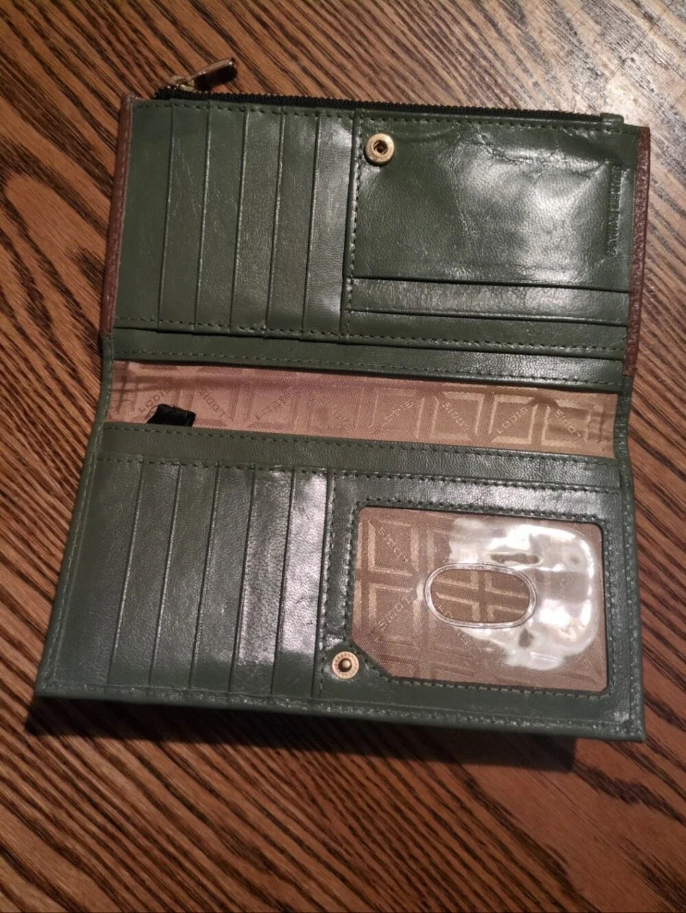 Lodis genuine leather zipper wallet